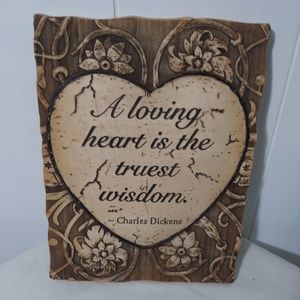 Charles Dickens Art Wall Plaque